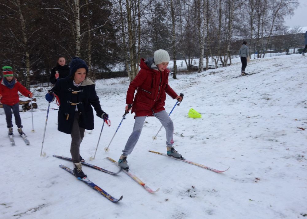 Même le ski est possible dans le parc !