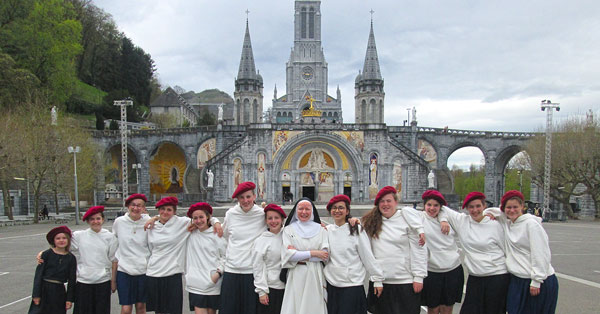 Pèlerinage à Lourdes de la classe de 3ème